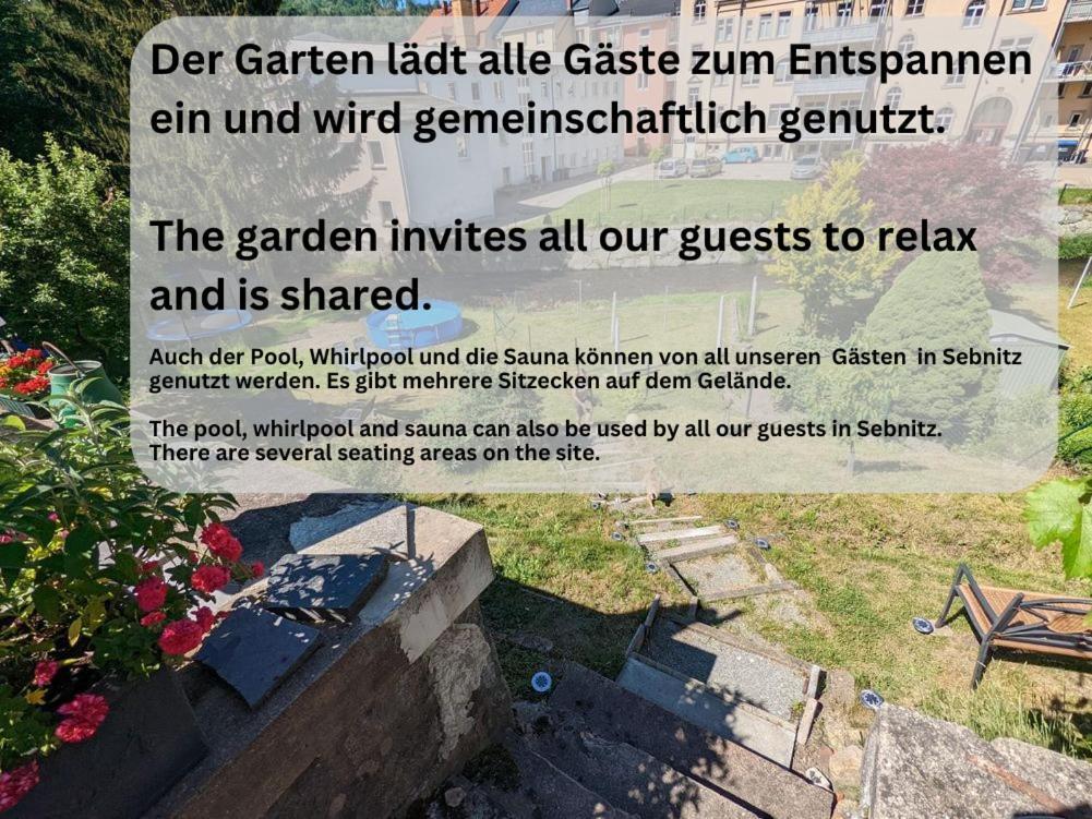 Famzi - Urlaubsmagie - Familienwohnung Mit Gemeinschaftsgarten, -Sauna & -Pool Sebnitz Eksteriør billede