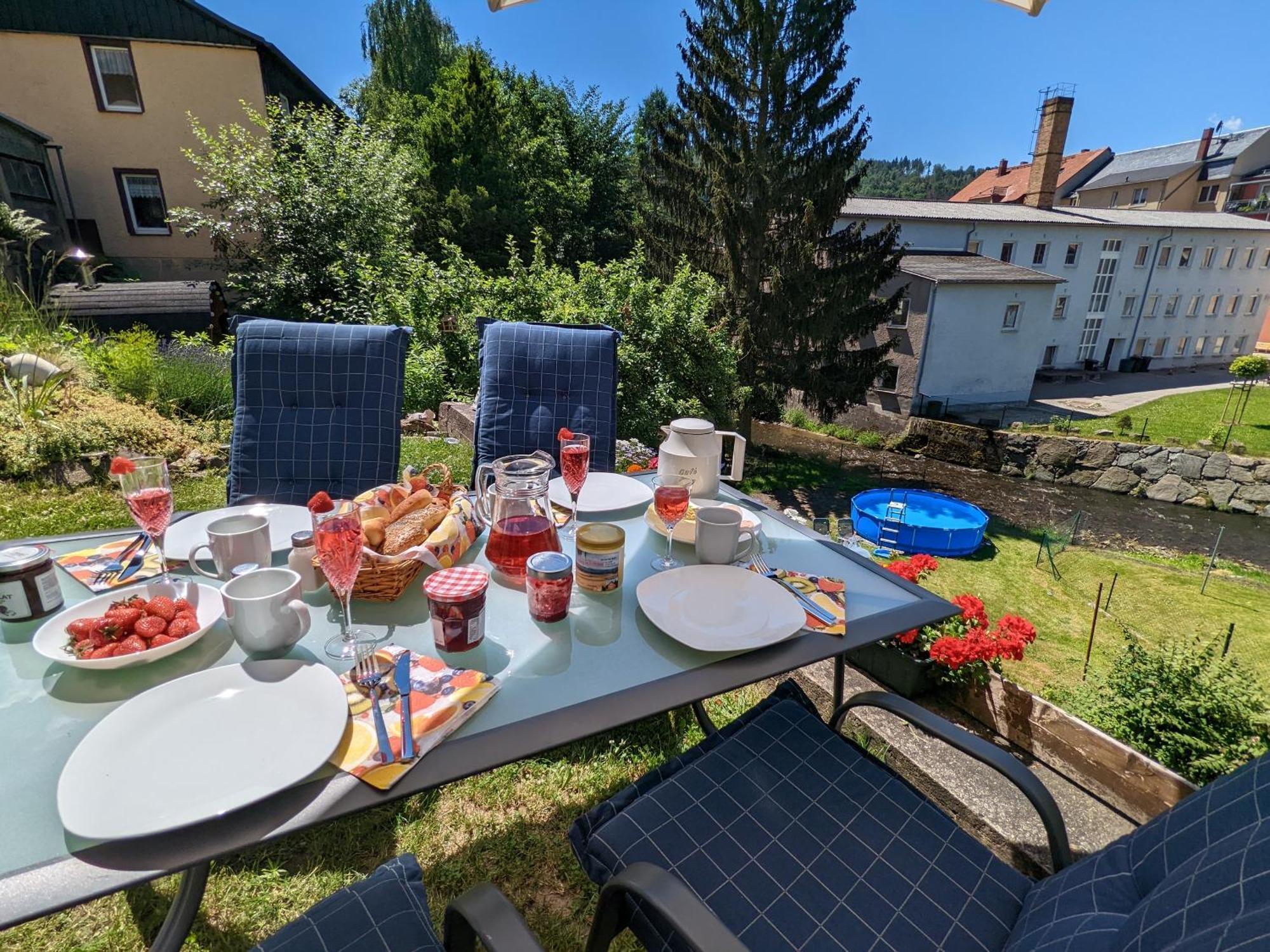 Famzi - Urlaubsmagie - Familienwohnung Mit Gemeinschaftsgarten, -Sauna & -Pool Sebnitz Eksteriør billede