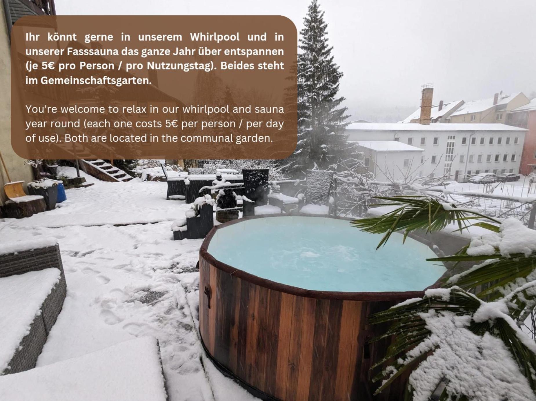 Famzi - Urlaubsmagie - Familienwohnung Mit Gemeinschaftsgarten, -Sauna & -Pool Sebnitz Eksteriør billede